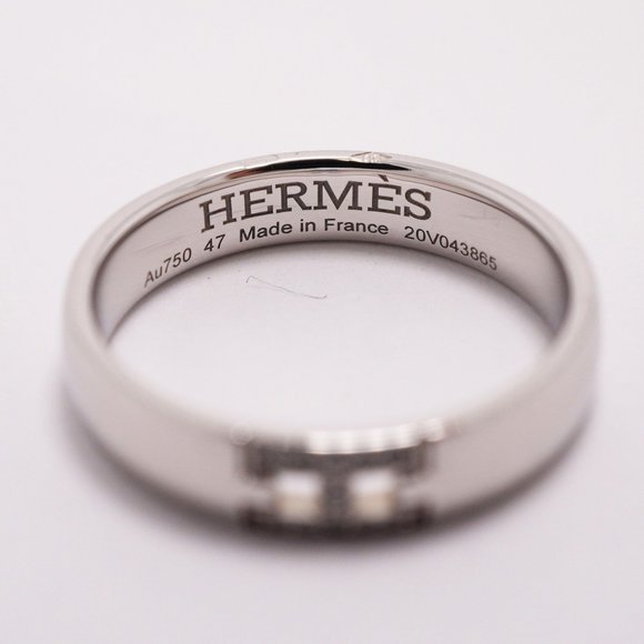 Hermes Ring Hercules K18WG White Gold Diamond #47 Ladies - Picture 4 of 8